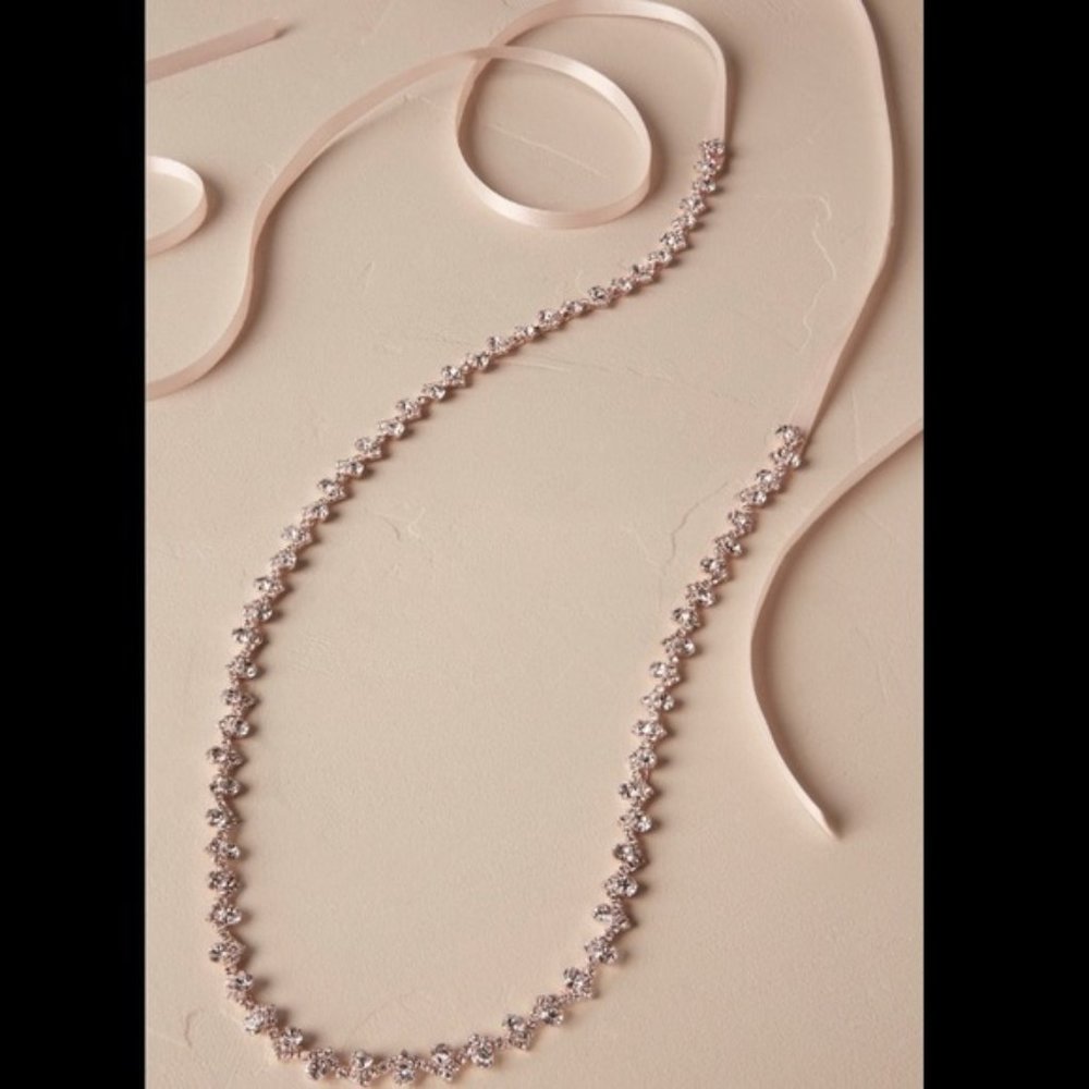 BHLDN Rose Gold Priya Sash